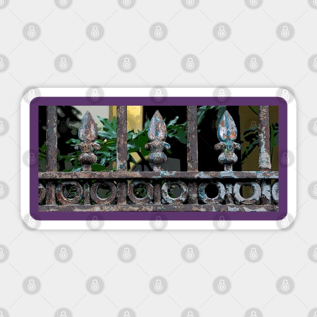 FLEUR DE LIS FENCE Sticker by JerryGranamanPhotos71